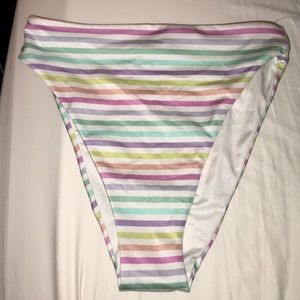 Pacsun La Hearts striped bikini bottom